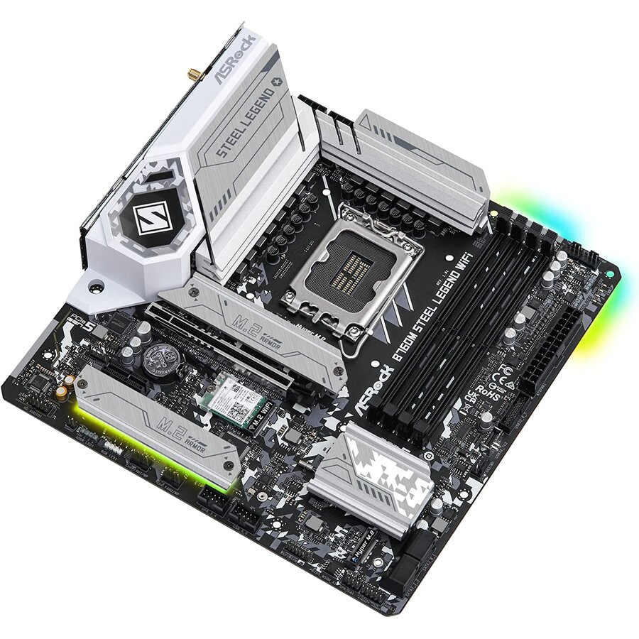 Placa De Baza Asrock B760M Steel Legend WiFi 1700 — imaginea 6