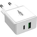 Home Charger HC218PD, charger (white, Power Delivery & Quick Charge)