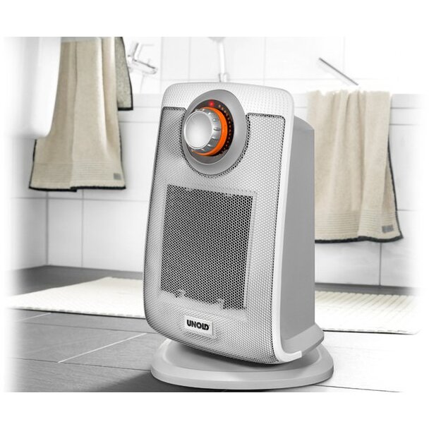 Ceramic fan heater bathroom (white)