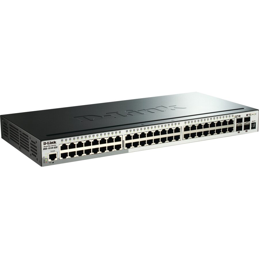 Switch DGS-1510-52X/E network Managed L3 Gigabit Ethernet (10/100/1000) 1U Black - imagine 2