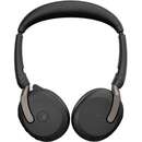 Evolve2 65 Flex Duo WLC, with charging pad, headset (black, stereo, Microsoft Teams, USB-A, Link380a)