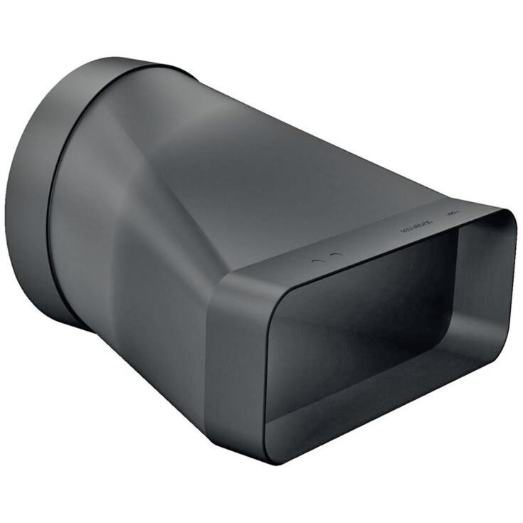 adapter piece HEZ9VDSI0, 150mm, tube (black, round>flat, male)