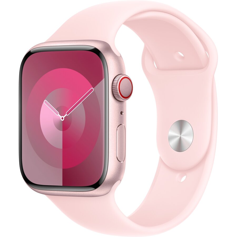 Smartwatch Watch Series 9, Smartwatch (pink/rosé, Aluminum, 45 Mm, Sports Bracelet, Cellular)