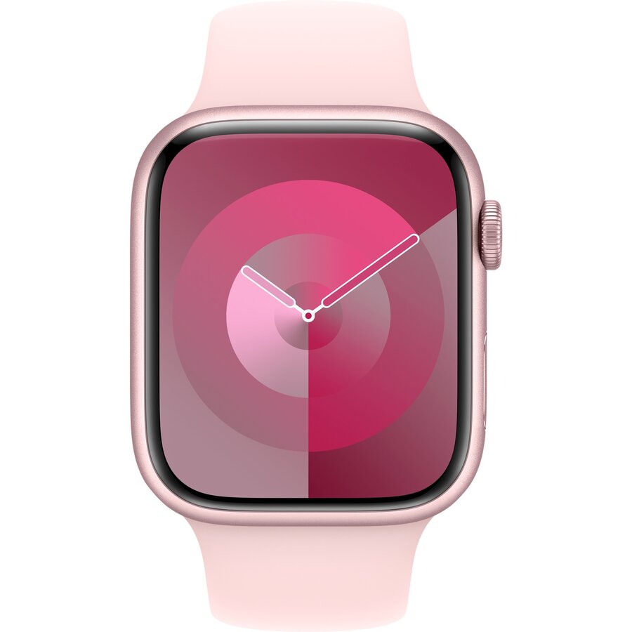 Smartwatch Watch Series 9, Smartwatch (pink/rosé, Aluminum, 45 Mm, Sports Strap)