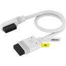 iCUE LINK slim cable, 200mm, 90 angled (white, 2 pieces)