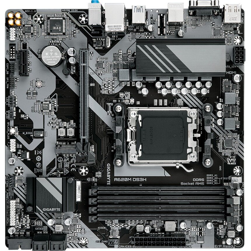 Placa de baza A620M DS3H - Socket AM5 - motherboard