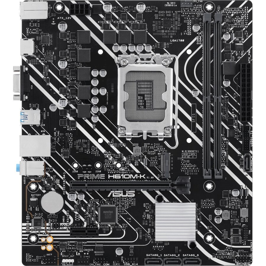 Placa de baza PRIME H610M-K - Socket 1700 - motherboard