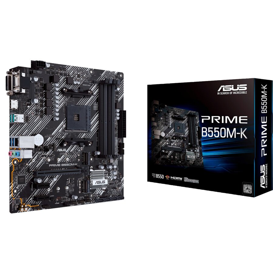 Placa de baza PRIME B550M-K ARGB - Socket AM4 - motherboard