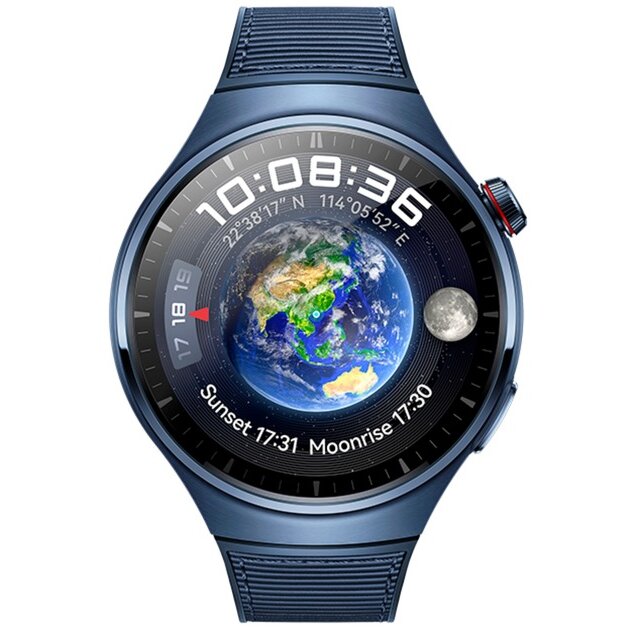 Smartwatch Watch 4 Pro (medes-l19w) Bu, Smartwatch (blue, Bracelet: Blue, Made Of Fluoroelastomer)