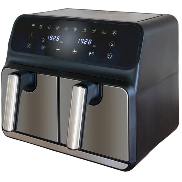 Friteuza hot air fryer double chamber Twin Zone (black 1700 watts)