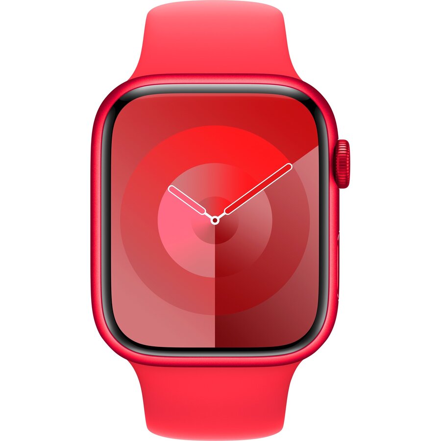 Smartwatch Watch Series 9, Smartwatch (red/red, Aluminum, 45 Mm, Sports Band, Cellular)