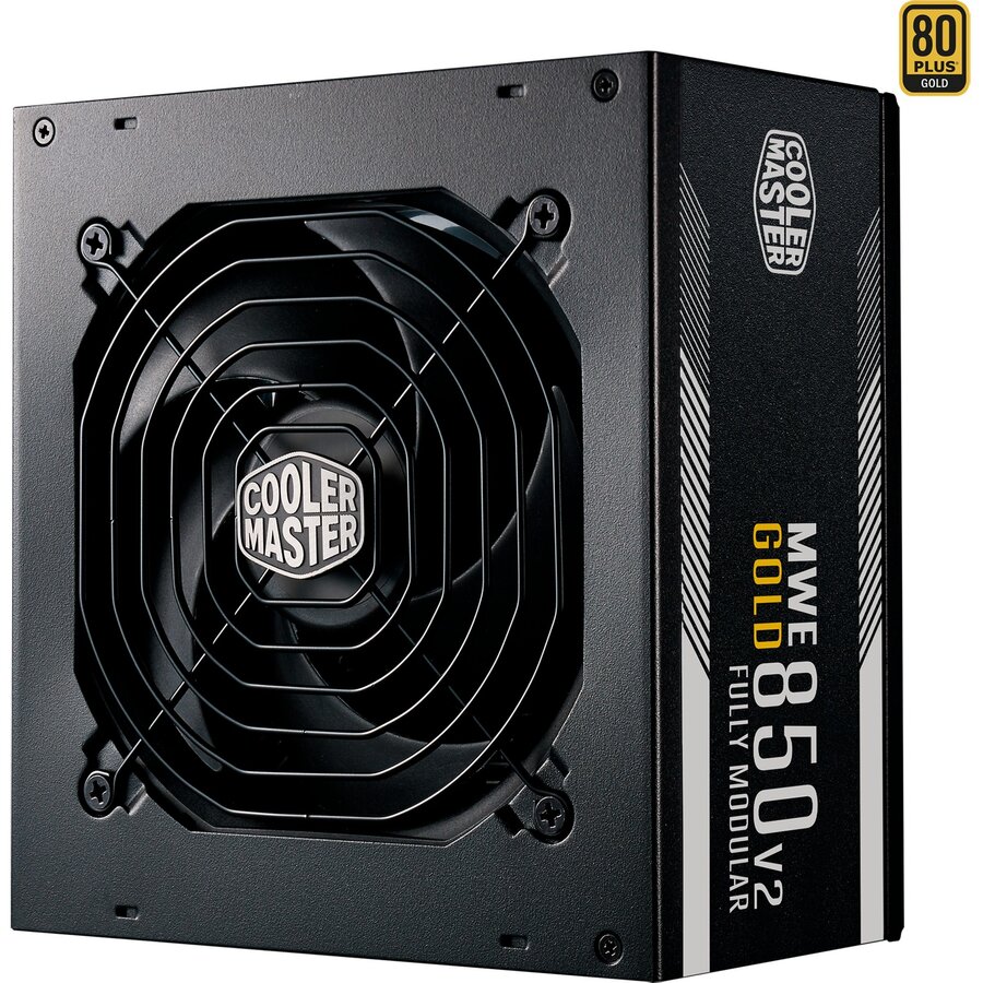 Cooler Master MWE Gold 850 - V2, PC power supply (black, 4x PCIe, cable management, 850 watts)