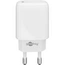 USB-C PD (Power Delivery) fast charger (20W) (white)