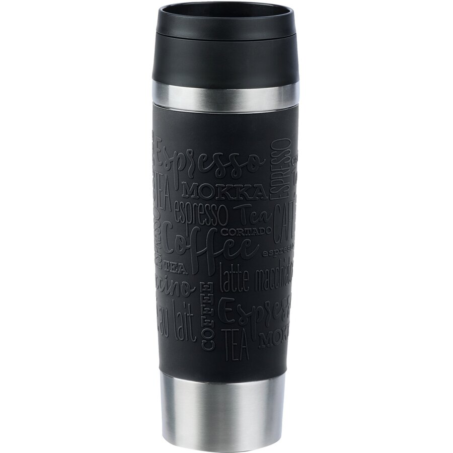 TRAVEL MUG Classic Grande thermal mug (black/stainless steel, 0.5 liters)