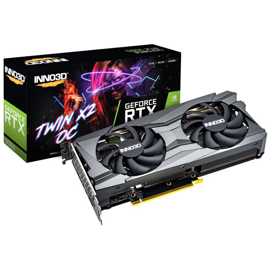 Placa Video nVIDIA GeForce RTX 3060 TWIN X2 OC   12GB GDDR6