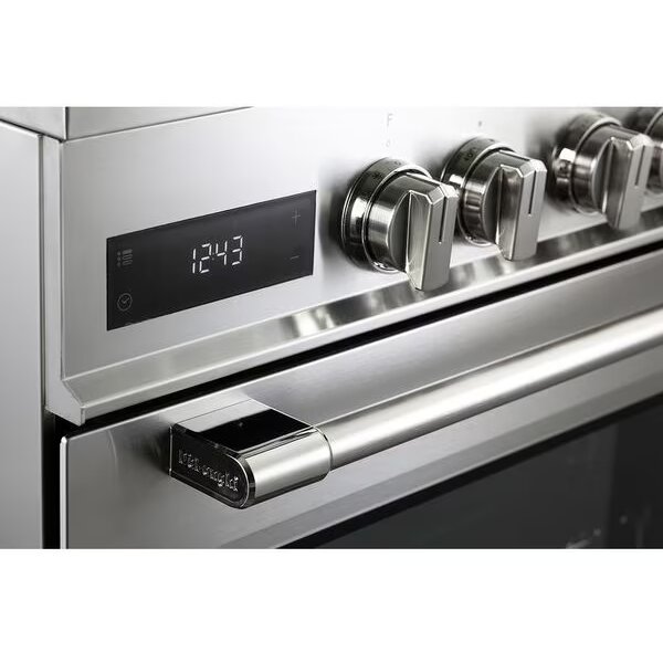 Aragaz Profesional Delonghi PRO 66 MXL PZ RO 4 Arzatoare Gaz + Electric 60cm Grill Inox — imaginea 3