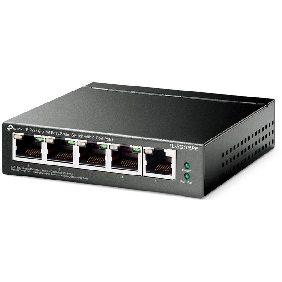 Switch TL-SG100 Desktop Gigabit Smart 5x RJ-45 65W PoE+