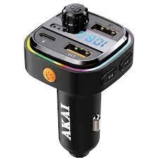 Modulator FM Akai USB Bluetooth Negru