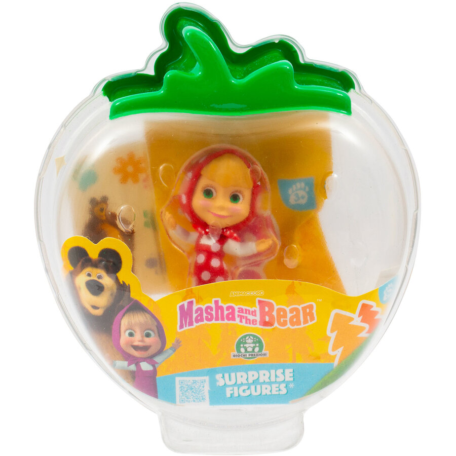 Set Figurine Giochi Preziosi Capsulă Capsunica Masha In Rochiță Roșie Și 1 buc Mini Figurina Surpriza HA19000MASHAROSIE