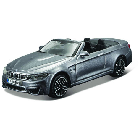 Macheta BBURAGO Mașinuță Street Fire 1:43 BMW M4 Cabrio BB30010B-30298 Gri Metalic