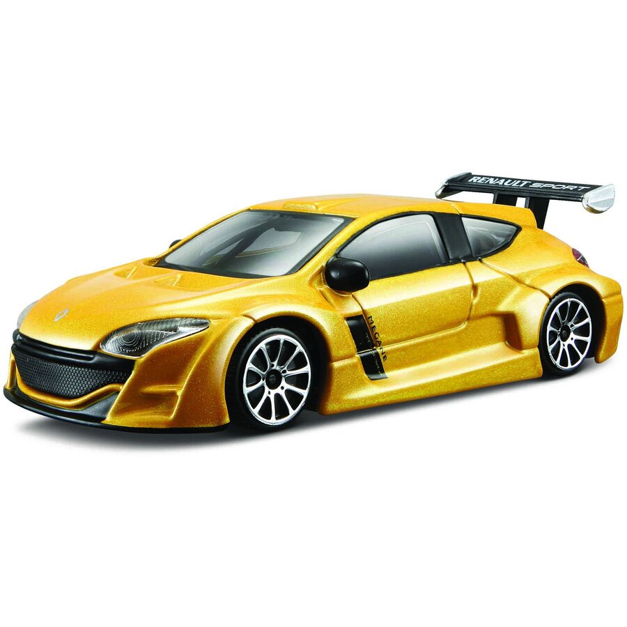 Macheta BBURAGO Mașinuță Street Fire 1:43 Renault Megane BB30010R-30216 Galben Metalizat