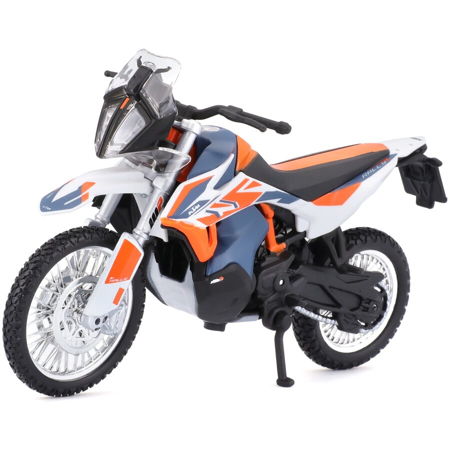 Macheta BBURAGO Motocicleta1:18 KTM 790 Adventure R Rally BB51030-51084 Albastru/Portocaliu