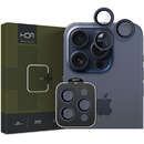 Sticla Securizata Full Glue Bleumarin Camera spate CamRing PRO+ pentru Apple iPhone 15 Pro Max / 15 Pro