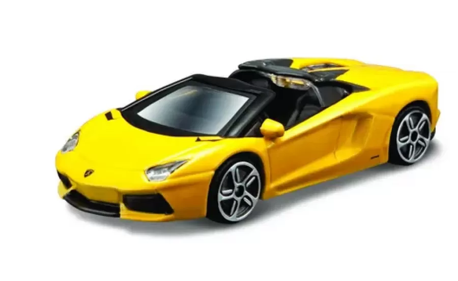 Macheta BBURAGO Mașinuță Street Fire 1:43 Lamborghini Aventador Roadster BB30010R-30249 Galben