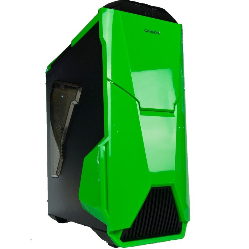 Carcasa Gammex Middle Tower Warship EVO Panel  Plexiglass Verde