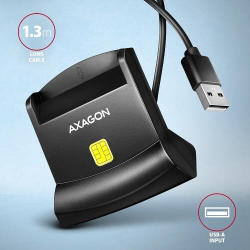 Cititor Carduri CRE-SM4N Smart Card StandReader USB-A Negru