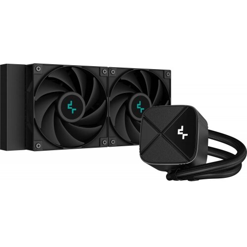 Cooler CPU DeepCool LS520S Zero Dark, 2x120 mm, 2250 rpm, PWM (Negru) - imagine 2