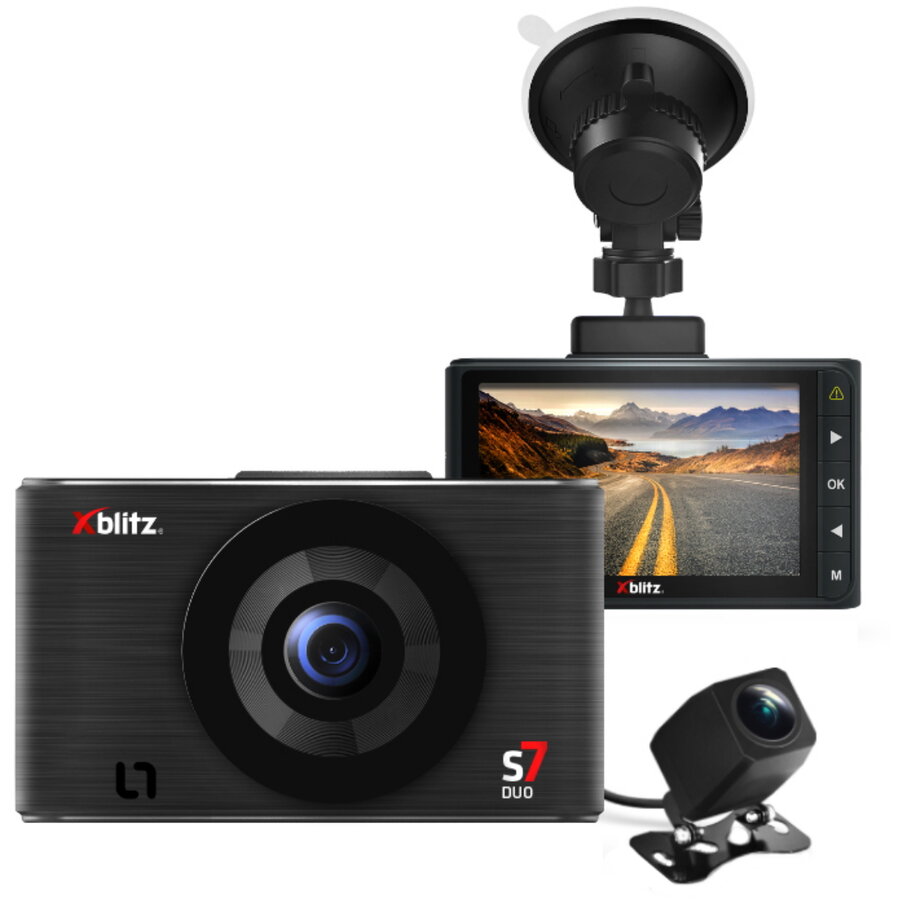 Camera Auto Video S7 Duo Fata/spate Full Hd Negru