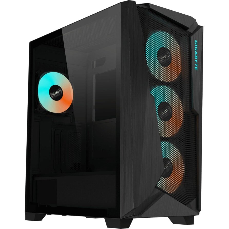 Carcasa C301 GLASS, tower case (black, tempered glass)