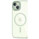 MAGMAT MagSafe compatibila cu iPhone 15 Green/Clear