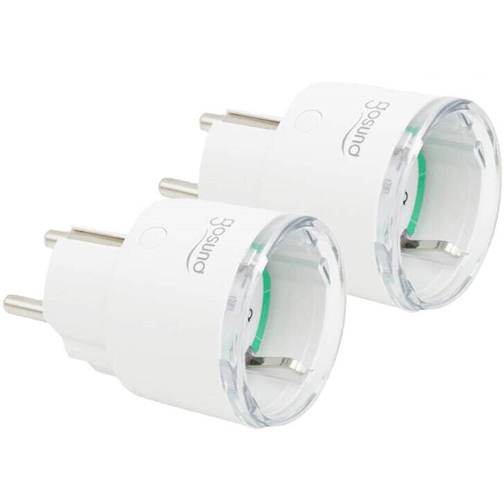 Set 2 prize smart Gosund SP111 cu monitorizarea energiei, Aplicatii: Gosund si TUYA, Control vocal, 3680W, 16A, WiFi, Alb - imagine 2