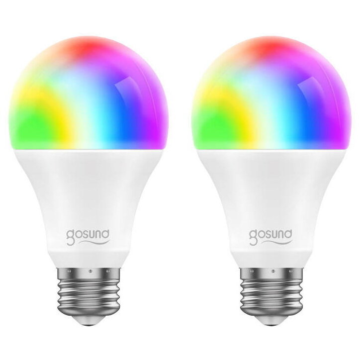 Set 2 becuri Smart LED Gosund WB4, Control vocal, 8W, E27, 800lm, WiFi, Alb - imagine 3