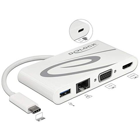 Hub USB Dockingstation USB C 3.1 ></noscript> HDMI 4K + VGA + LAN + USB, Adapter” /></a></div>
</div>
<div class=