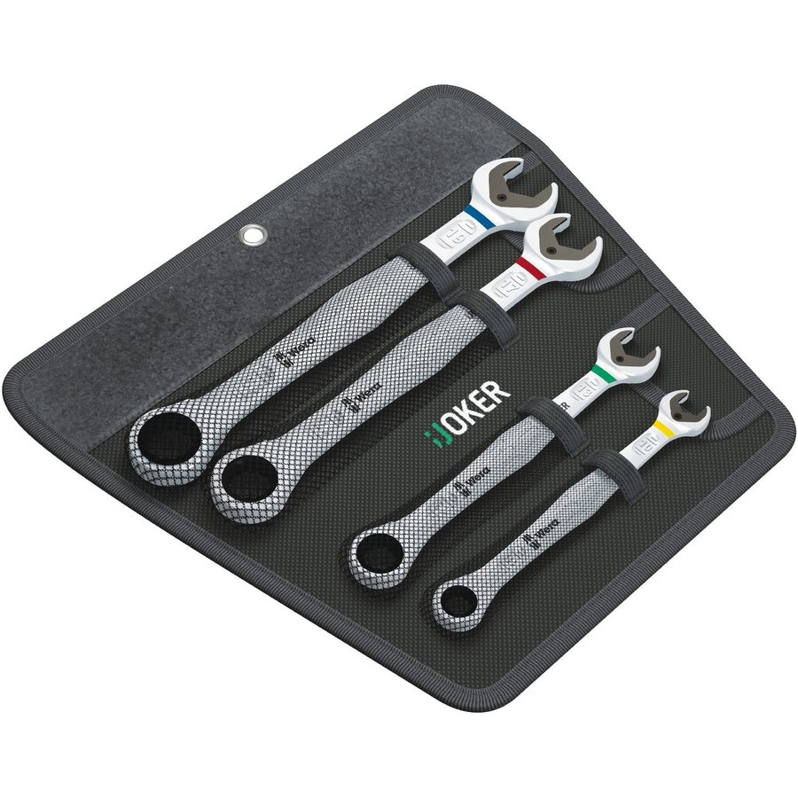 Joker foot ring ratchet spanner set - 4-pieces - 05073290001