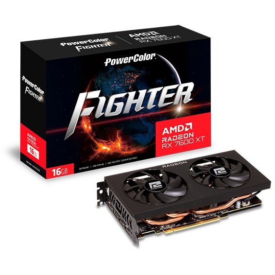Placa Video AMD   Radeon RX 7600 XT Fighter  16GB GDDR6 128bit