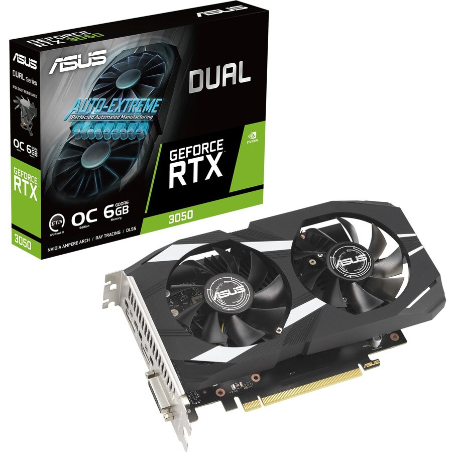 Placa video GeForce RTX 3050 DUAL OC 6GB