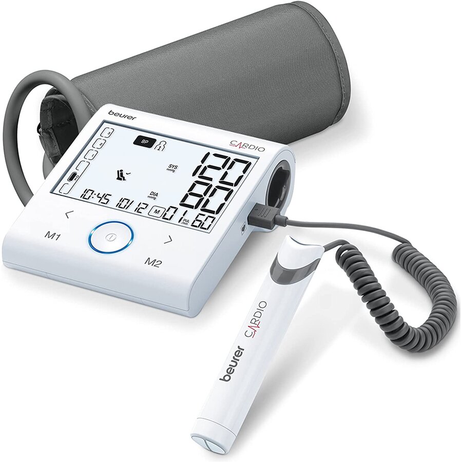 Tensiometru BM 96 Cardio with ECG function, blood pressure monitor (white/grey)