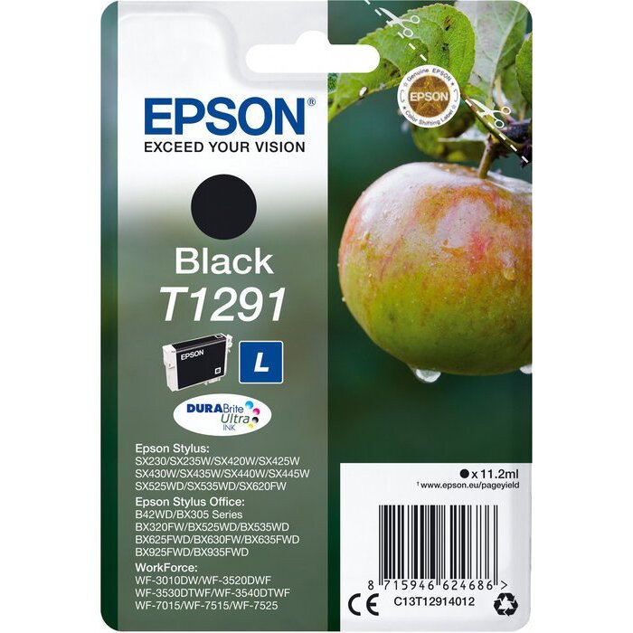 Epson Cartus cerneala Epson T1291, black, capacitate 11,2ml / 380 pagini - imagine 2