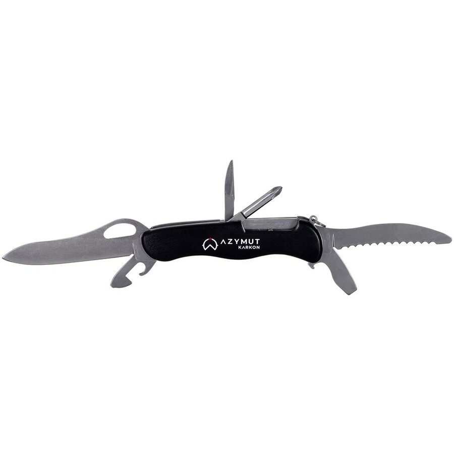 Briceag AZYMUT 9 Unelte Inox Negru