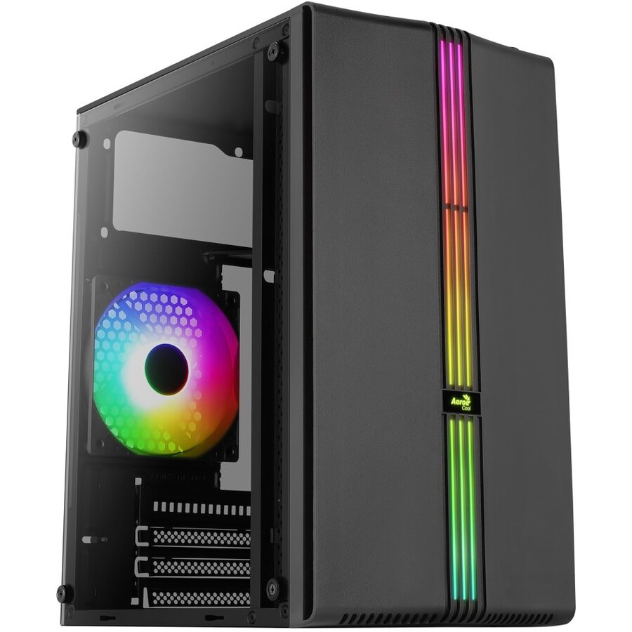 Carcasa PGS Evo Mini-G-BK-v1 RGB Mini Tower Negru