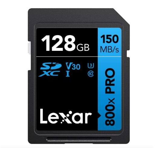 Card de Memorie Professional 800x Pro 128GB SDXC UHS-I Black Blue