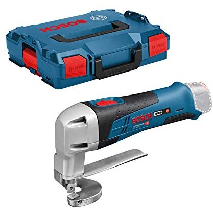 Bosch Cordless Metal Shear GSC 12V-13 Solo Professional, 12V (blue / black, L-BOXX, without battery and charger)