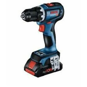 Bosch Cordless Drill GSR 18V-90 C Professional solo, 18V (blue/black, without battery and charger, in L-BOXX)