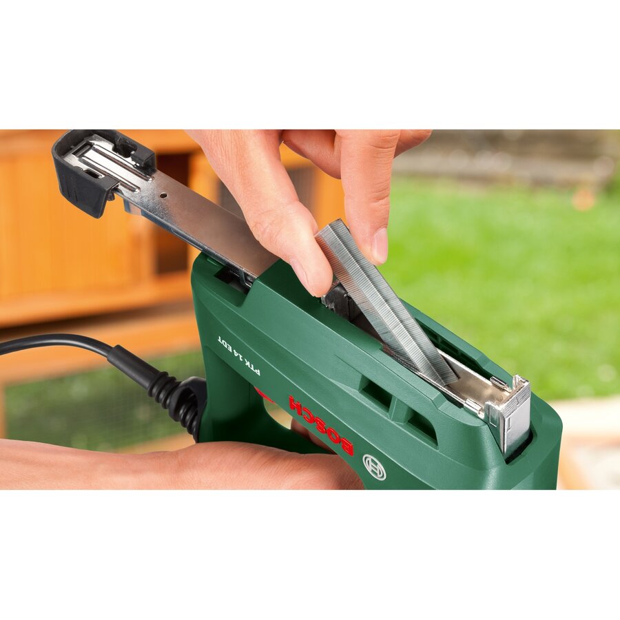 Bosch battery-powered staple gun PTK 3.6 Li Office set, electric staple gun (green, incl. 3,000 staples)