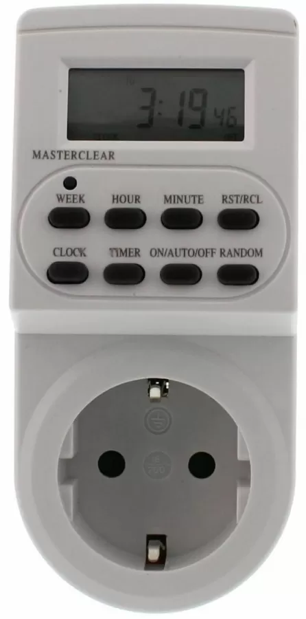 Wellhub Timer Example Priza WELL TIMER-DIG-10-WL Programabila Digitala Interior 16A Alb ...