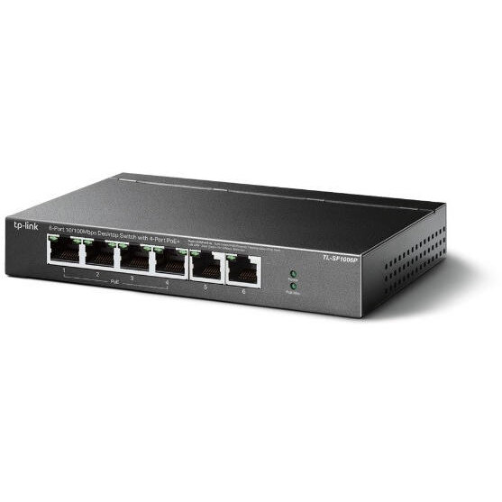 Switch Tl-sf1006p Poe 6 Porturi 10/100mbps